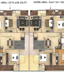 4-BHK-Cluster_Plan_Block-A