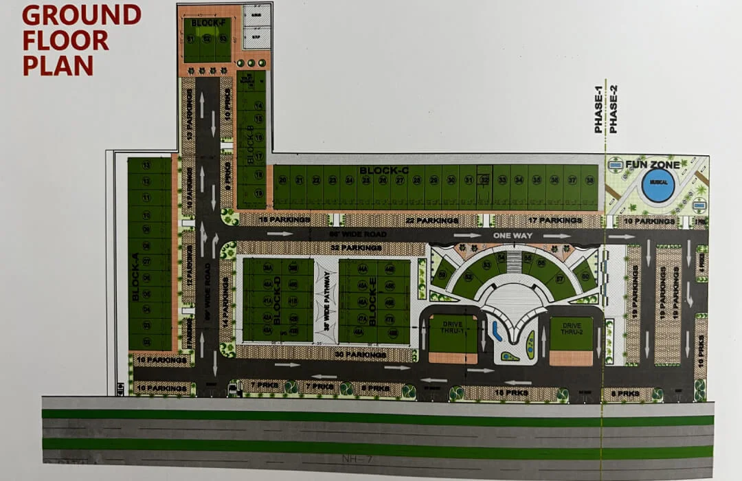 Outlet Walk Location Map